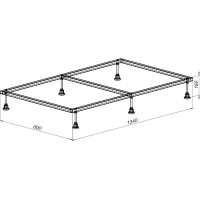 Каркас для литьевого поддона ALLEN BRAU 1400x900, монтаж.размер 1340x800мм, алюминий 00267188