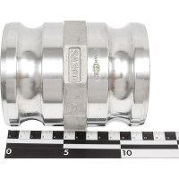Алюминиевый камлок TITAN LOCK (переходник ниппель 3" х ниппель 3") TL300AAAL