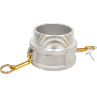 Алюминиевый камлок TITAN LOCK тип B розетка, наруж. резьба NPT 4" TL400BALN