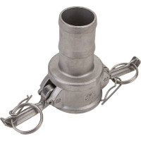 Нержавеющий камлок TITAN LOCK тип C, розетка с хвостовиком 1 1/2", AISI316 TL150CSS316