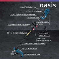 Электрическая мотокоса OASIS TE-100