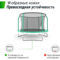 Батут UNIXline unix line supreme basic 10 ft green TRUSUB10G