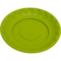 Горшок для растений Martika Розетта 0.9 л, диам. 140 мм, с поддоном, зеленый С125ЗЕЛ