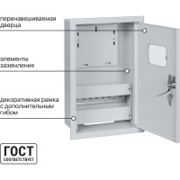 Щит TDM ELECTRIC ЩУРВ-1/12 (437х280х140) Народный SQ0905-2801
