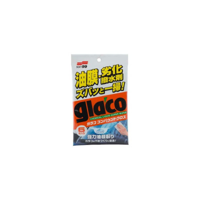 Очищающие салфетки для стекол SOFT99 Glaco Compound Sheet 18154