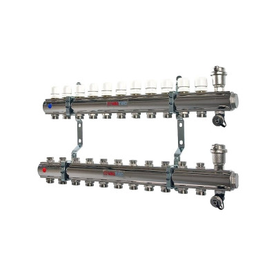 VALTEC Коллекторная группа в сборе, 1х11 вых. Евроконус 3/4 VTc.594.EMNX.0611