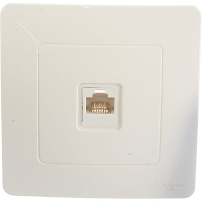 Systeme Electric ( Schneider Electric) BLANCA С/У РОЗЕТКА компьютерная RJ45, кат.5E, МОЛОЧНЫЙ BLNIS045002