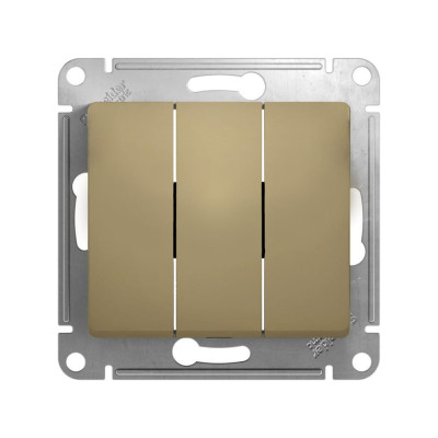 Трехклавишный выключатель Systeme Electric GLOSSA GSL000431