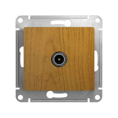 Systeme Electric ( Schneider Electric) GLOSSA TV РОЗЕТКА оконечная 1DB, , ДЕРЕВО ДУБ GSL000591