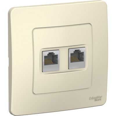 Двойная розетка Systeme Electric BLANCA BLNIS045112