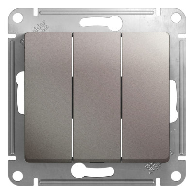 Трехклавишный механизм выключателя Systeme Electric Glossa GSL001231