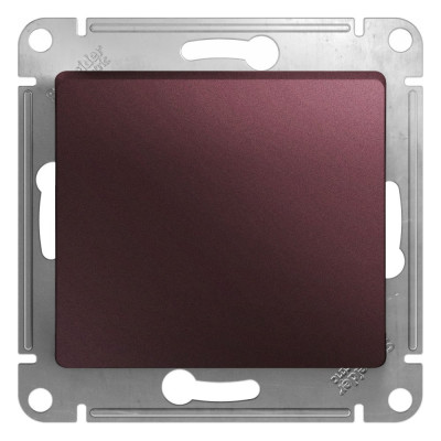Systeme Electric ( Schneider Electric) Механизм выключателя 1-кл. СП Glossa 10А IP20 сх. 1 10AX баклажан. GSL001111