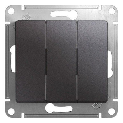 Трехклавишный механизм выключателя Systeme Electric GLOSSA GSL001331