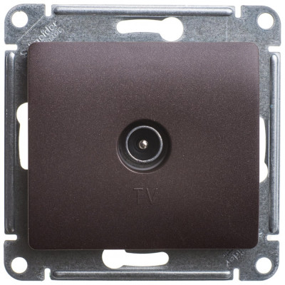 Systeme Electric ( Schneider Electric) Механизм TV розетки Glossa одиночной 1DB шоколад GSL000891