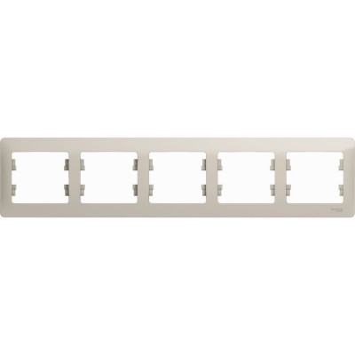 Systeme Electric ( Schneider Electric) Glossa Молочная Рамка 5-ая, горизонтальная SE GSL000905