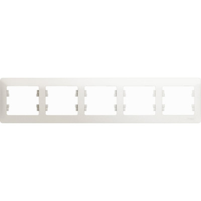 Горизонтальная пятиместная рамка Systeme Electric Glossa GSL000605