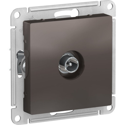 Systeme Electric ( Schneider Electric) AtlasDesign Мокко Розетка TV проходная 4DB, механизм SE ATN000692