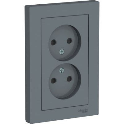 Двойная розетка Systeme Electric AtlasDesign ATN000722