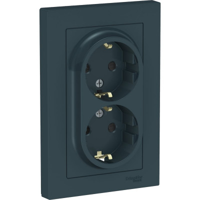 Двойная розетка Systeme Electric AtlasDesign ATN000826