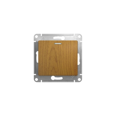 Systeme Electric ( Schneider Electric) Glossa Дерево Дуб Переключатель 1-клавишный с подсветкой, сх.6а SE GSL000563