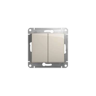 Двухклавишный переключатель Systeme Electric Glossa GSL000965