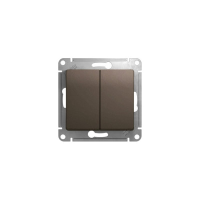 Двухклавишный переключатель Systeme Electric Glossa GSL000865