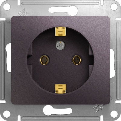 Systeme Electric ( Schneider Electric) Glossa Сиреневый туман Розетка с/з SE GSL001443