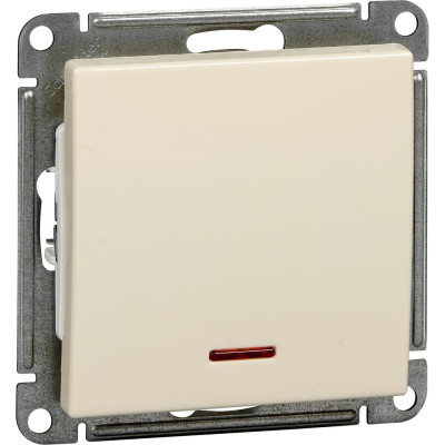 Systeme Electric ( Schneider Electric) Wessen 59 Беж Выключатель 1-клавишный с подсветкой 10АХ SE VS110-153-2-86