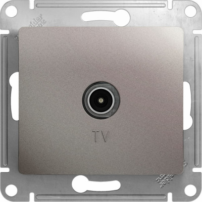 Проходная tv розетка Systeme Electric Glossa GSL001292