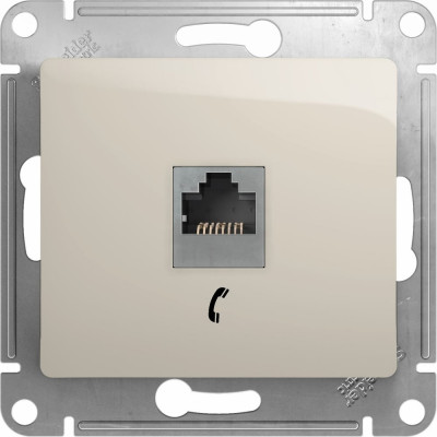 Телефонная розетка Systeme Electric Glossa GSL000981T