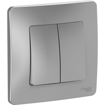 Systeme Electric ( Schneider Electric) Blanca С/У Алюминий Переключатель 2-кл., 10А BLNVS106603