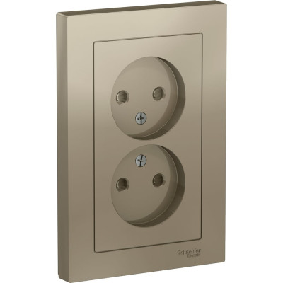 Двойная розетка Systeme Electric Atlasdesign ATN000522