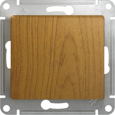 Systeme Electric ( Schneider Electric) Glossa нажимная кнопка, сх.1, 10ах, механизм, дерево дуб GSL000515
