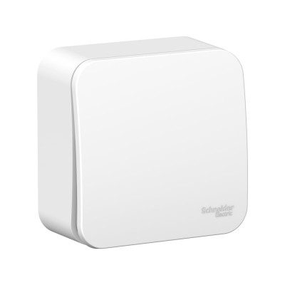 Systeme Electric ( Schneider Electric) Blanca о/у 1-клавишный выключатель (cх.1) метал.пл.,10а, 250b,белый BLNVA101021