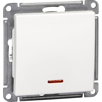 Systeme Electric ( Schneider Electric) W59 1-клавишный выключатель с подсв. 10ах, механизм, белый VS110-153-1-86