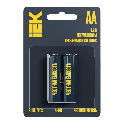 IEK Аккумулятор green ni-mh aa 2700мач (2шт/блистер) AAK-NIMH-06-2700-L02