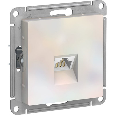 Systeme Electric ( Schneider Electric) AtlasDesign Жемчуг Розетка компьютерная RJ45, кат. 6A, механизм SE ATN000486
