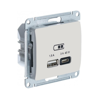 Розетка Systeme Electric USB GLOSSA GSL000229
