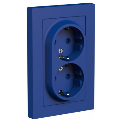 Розетка Systeme Electric Atlasdesign аквамарин ATN001126