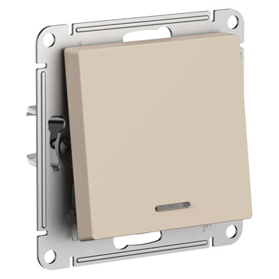 Systeme Electric Atlasdesign песочный переключатель 1-кл. с подсв., сх.6а, 10ах ATN001263