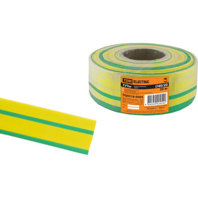 Термоусаживаемая трубка TDM ТУТнг 40/20 SQ0518-0094