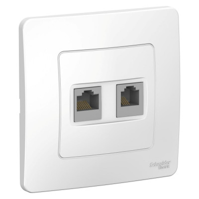 Двойная розетка Systeme Electric BLANCA BLNIS045111