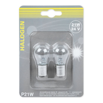 GANZ Лампа 12V P21W 21W BA15s 2 шт. блистер GIP06070