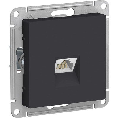 Systeme Electric ( Schneider Electric) AtlasDesign Карбон Розетка компьютерная RJ45, кат. 6A, механизм SE ATN001086
