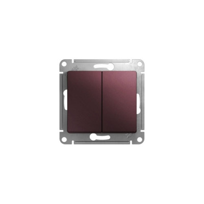 Двухклавишный переключатель Systeme Electric Glossa GSL001165