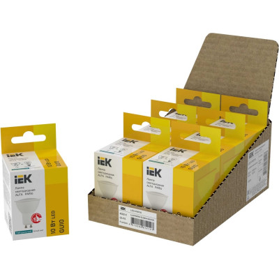 Лампа IEK LED ALFA PAR16 софит 10Вт 230В 4000К GU10 LLA-PAR16-10-230-4-GU10-6