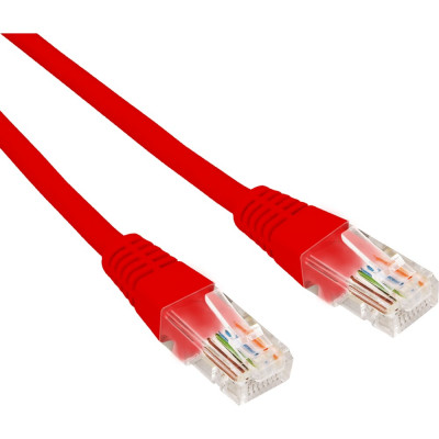 REXANT Патч-корд u/utp cat 6, rj45-rj45, 26awg, lszh, красный, 0.3м 02-0293-03
