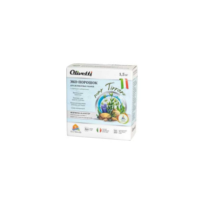 Эко-порошок для стирки деликатных тканей Olivetti Водоросли
