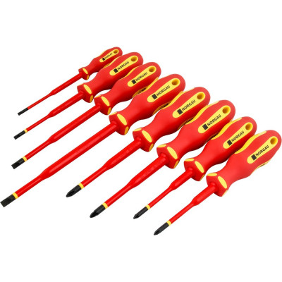 NORGAU Набор отверток VDE Slim 8 пред. SL,PH,PZ тип NSB171VDE-800 067123008