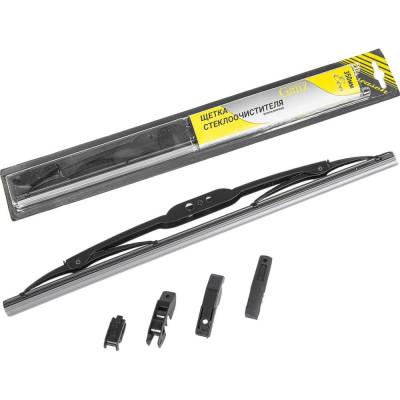 Щетка стеклоочистителя Ganz ECO 350mm (4 адаптера) GIS01002